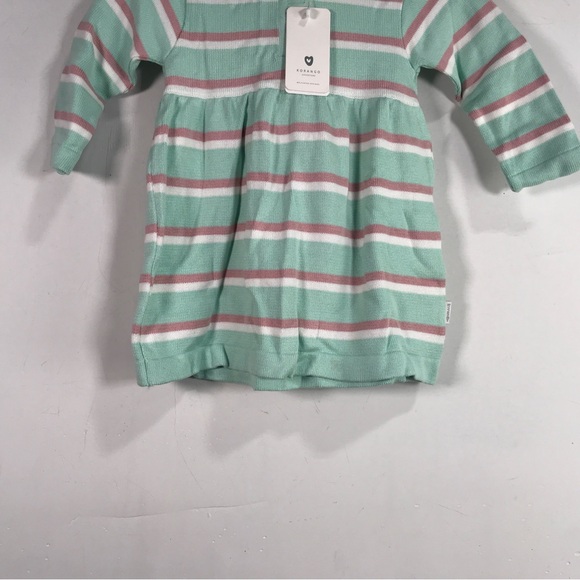 Korango Fantasy Striped Hooded Knit Dress, Toddler Girl's Size 2Y - Mint/multi - Picture 6 of 10